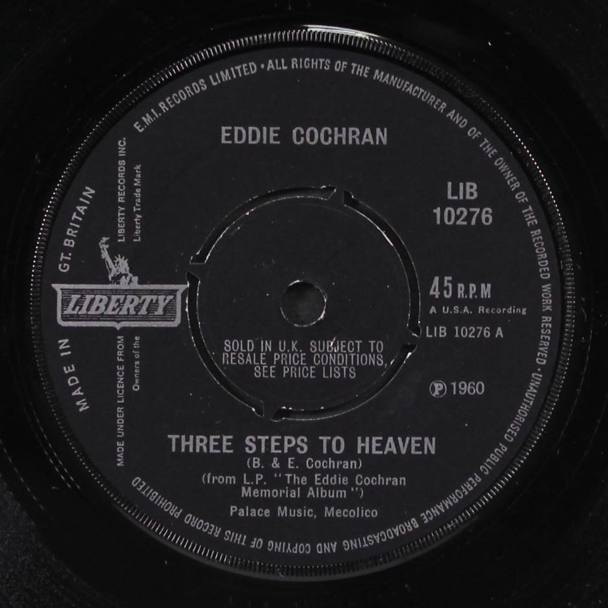 three steps to heaven / eddie's blues by EDDIE COCHRAN