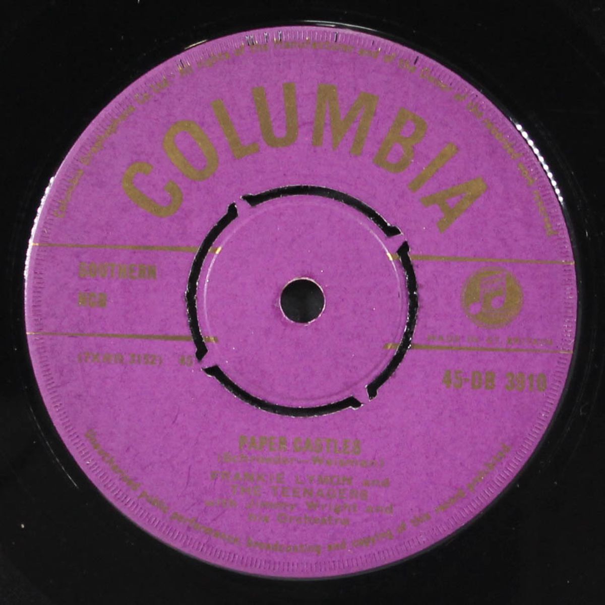 paper castles / teenage love by FRANKIE LYMON & TEENAGERS