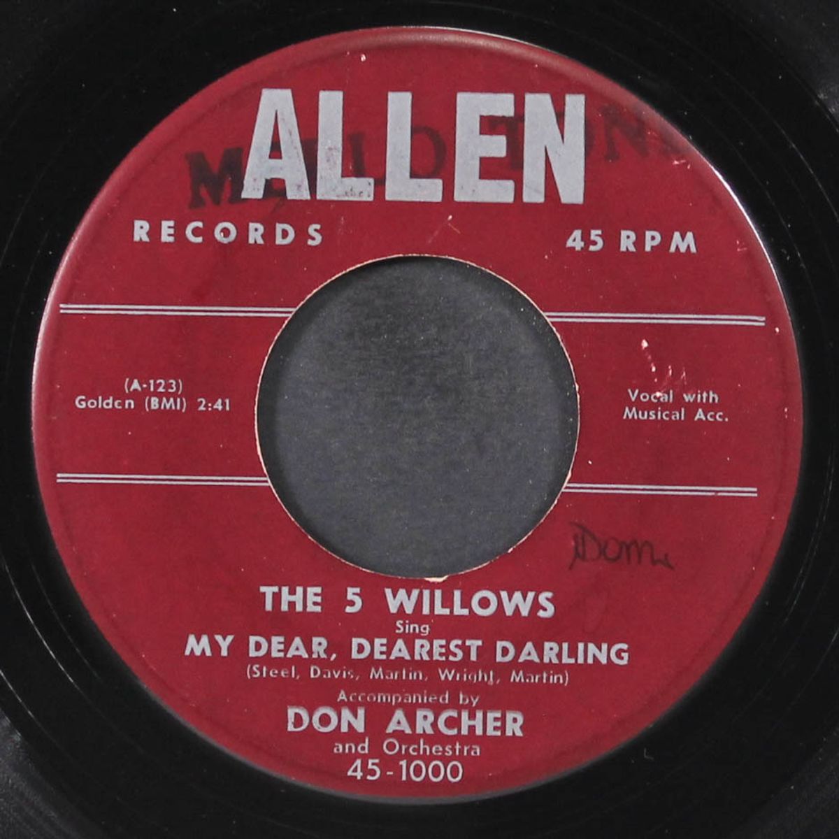 my dear, dearest darling / rock little francis by 5 WILLOWS