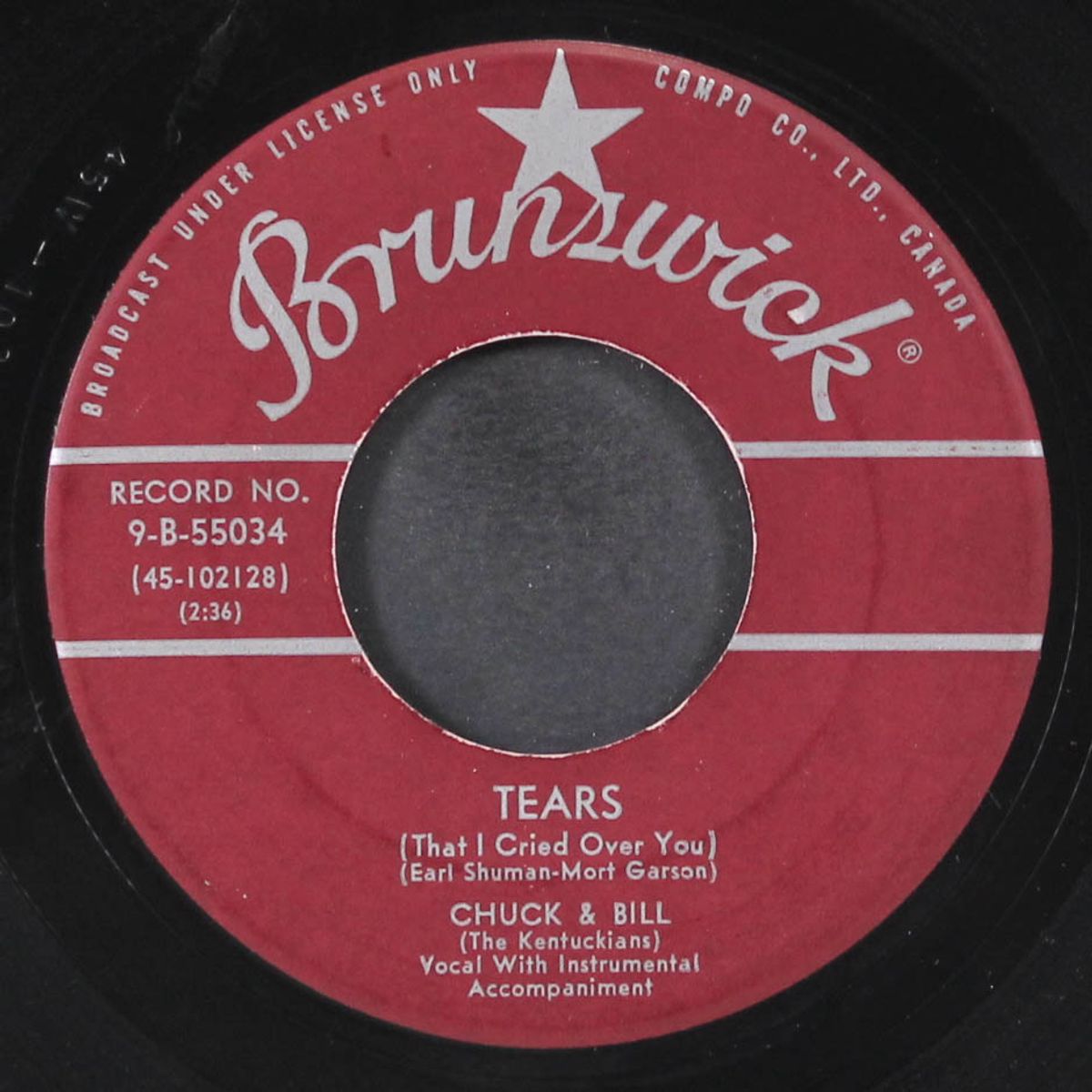 i wanna move a little closer / tears by CHUCK & BILL