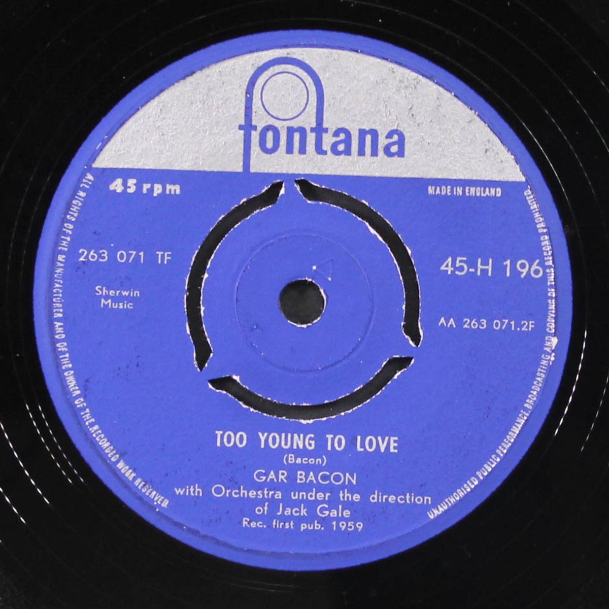 marshal, marshal / too young to love by GAR BACON