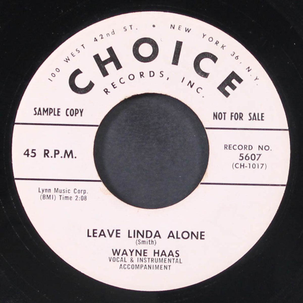 betty ann / leave linda alone by WAYNE HAAS
