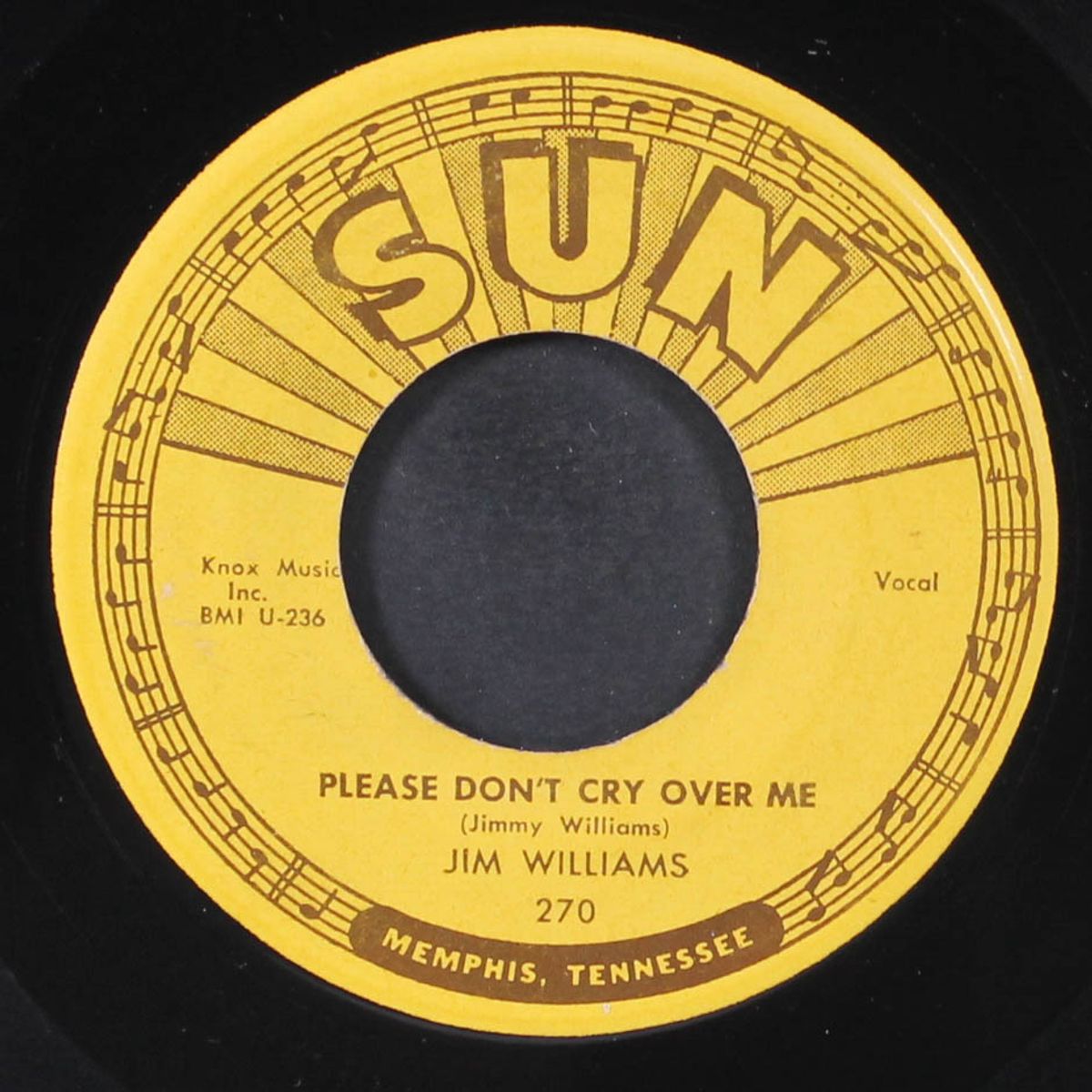 please don't cry over me / that depends on you by JIM WILLIAMS