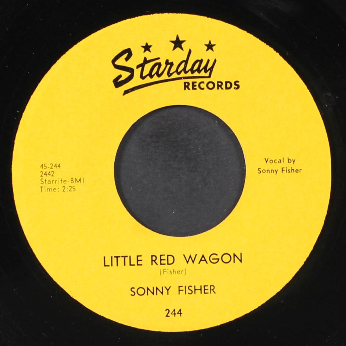 pink and black / little red wagon by SONNY FISHER