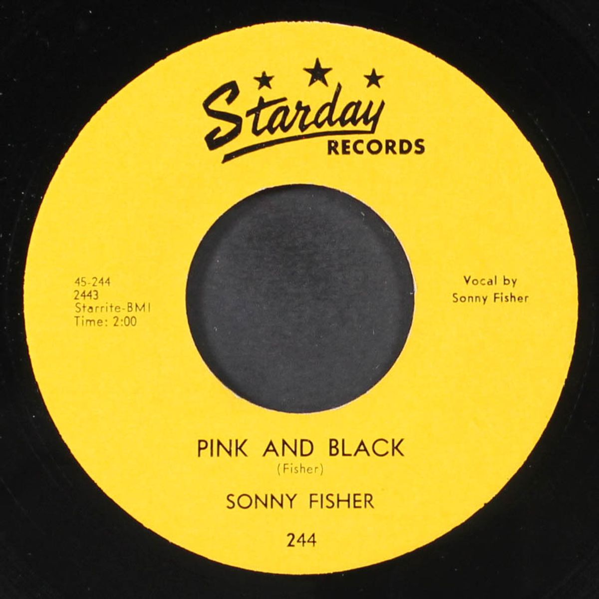 pink and black / little red wagon by SONNY FISHER