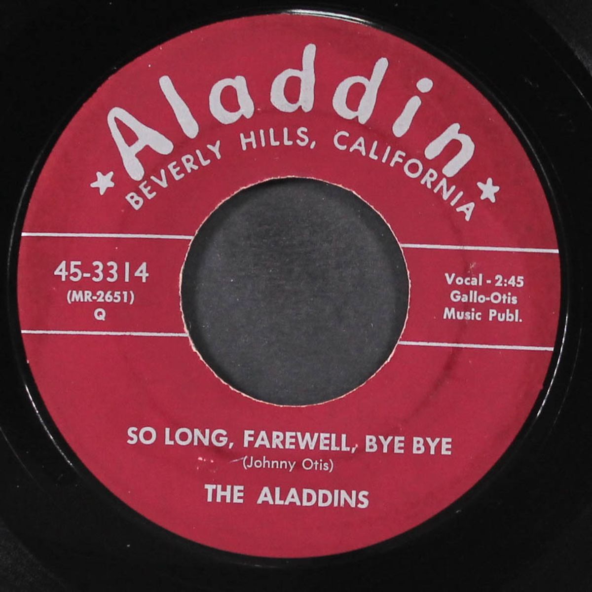 all of my life / so long, farewell, bye bye by ALADDINS