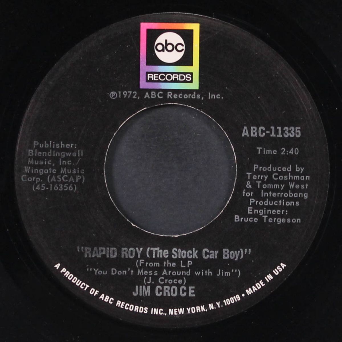 operator / rapid roy by JIM CROCE