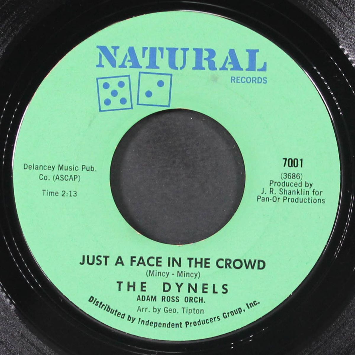 c'mon little darlin' / just a face in the crowd by DYNELS