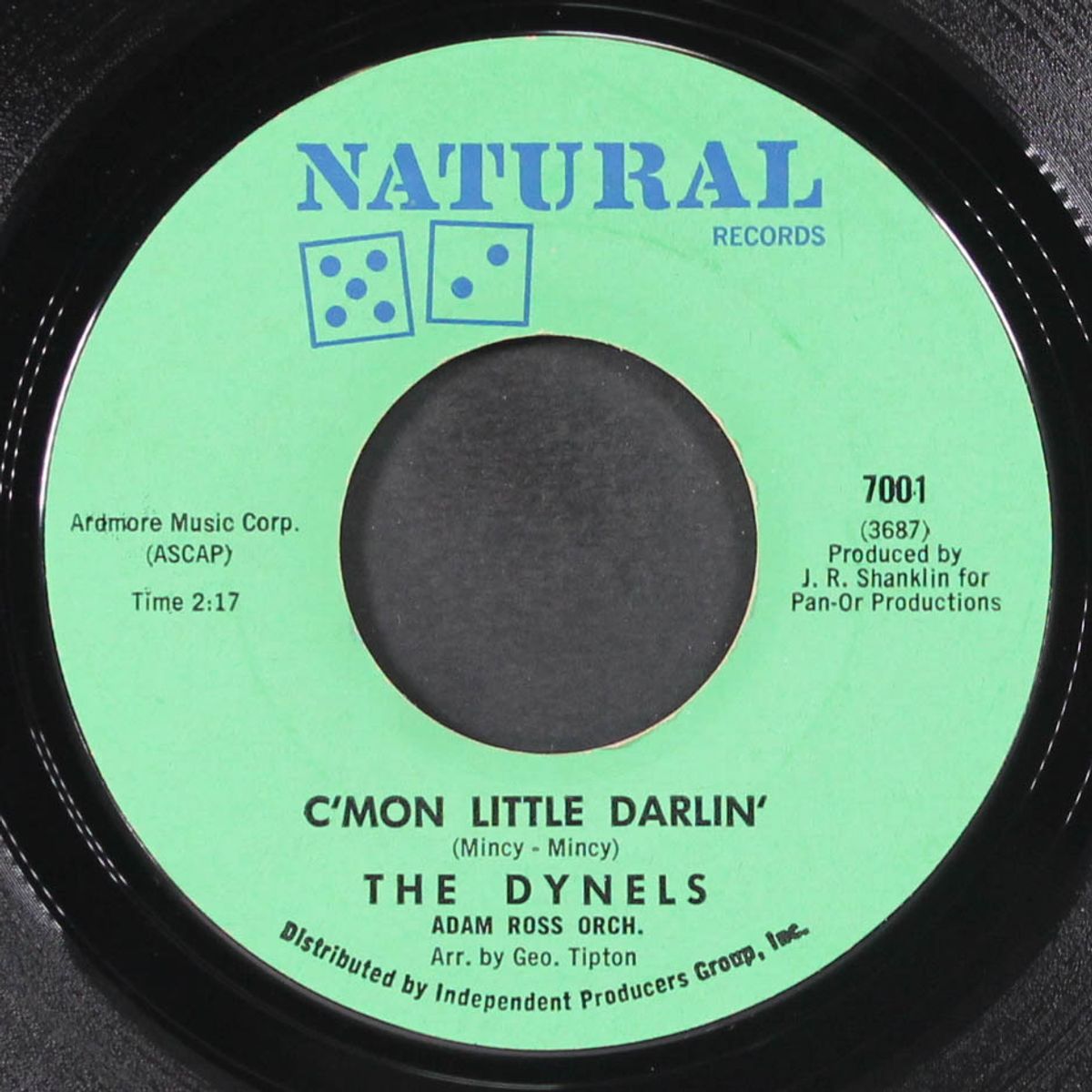 c'mon little darlin' / just a face in the crowd by DYNELS
