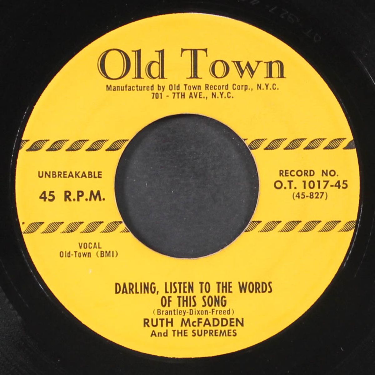 darling, listen to the words by RUTH MCFADDEN & SUPREMES