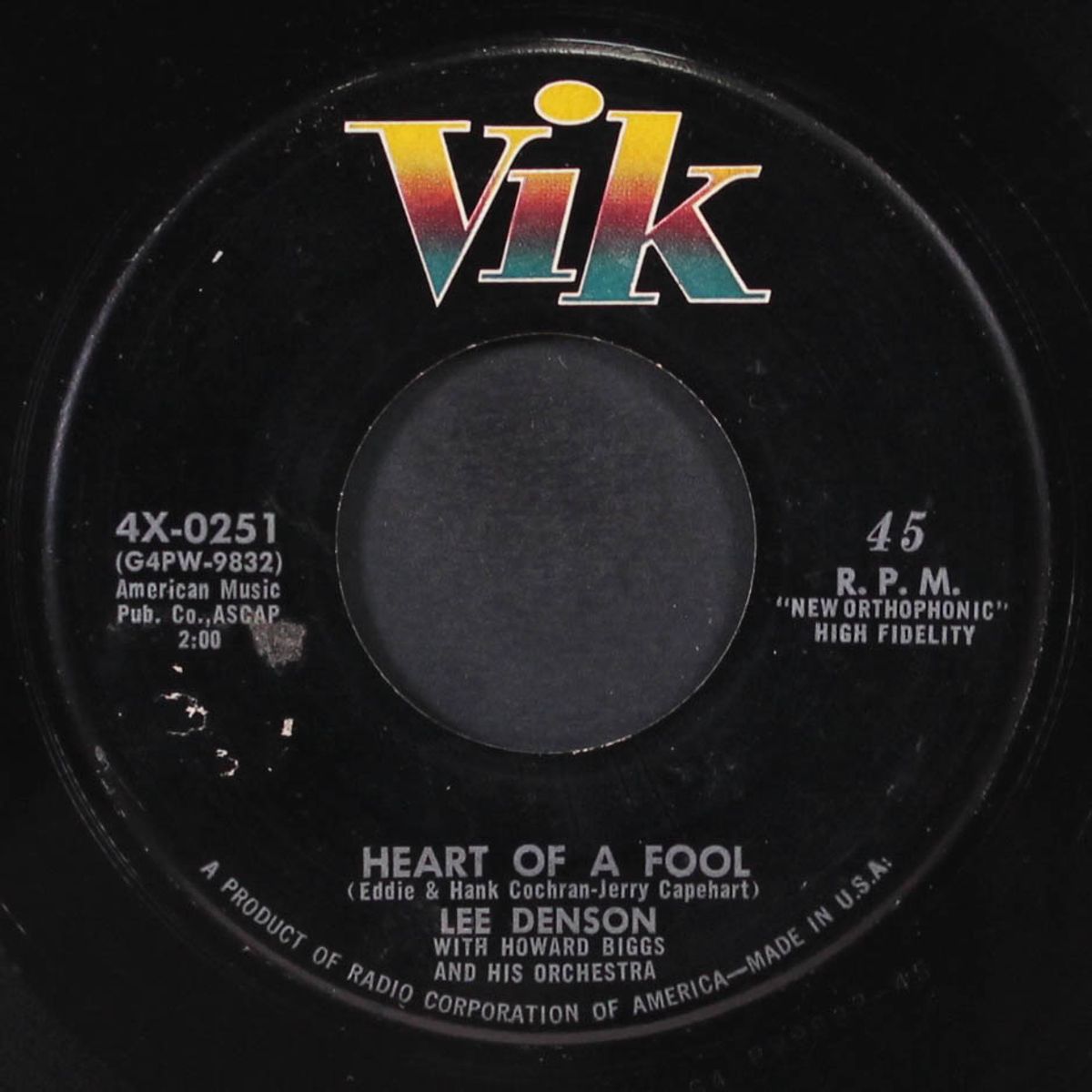 the pied piper / heart of a fool by LEE DENSON