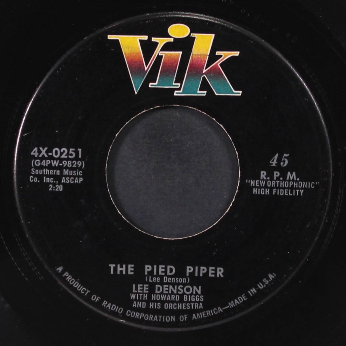 the pied piper / heart of a fool by LEE DENSON