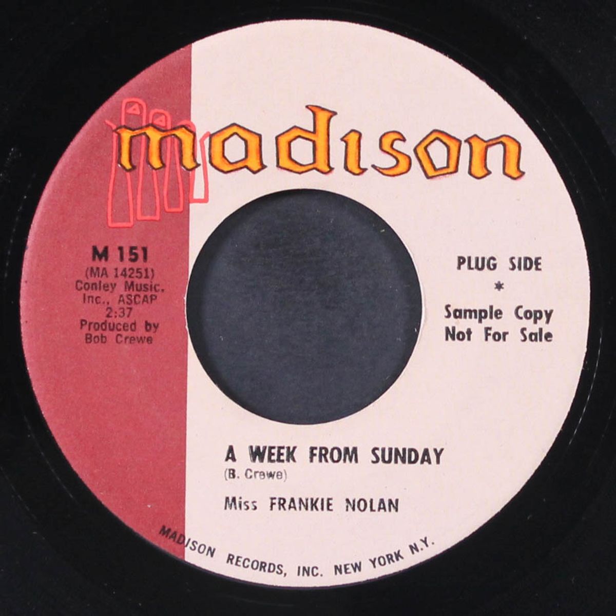 say no more / a week from sunday by MISS FRANKIE NOLAN