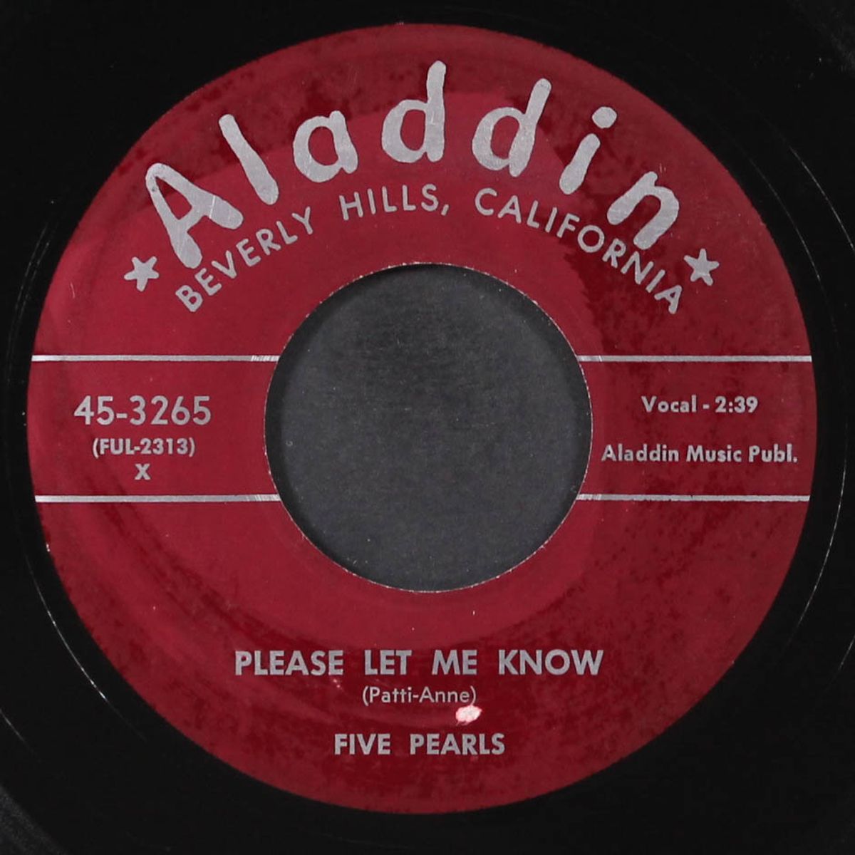 please let me know / real humdinger by FIVE PEARLS