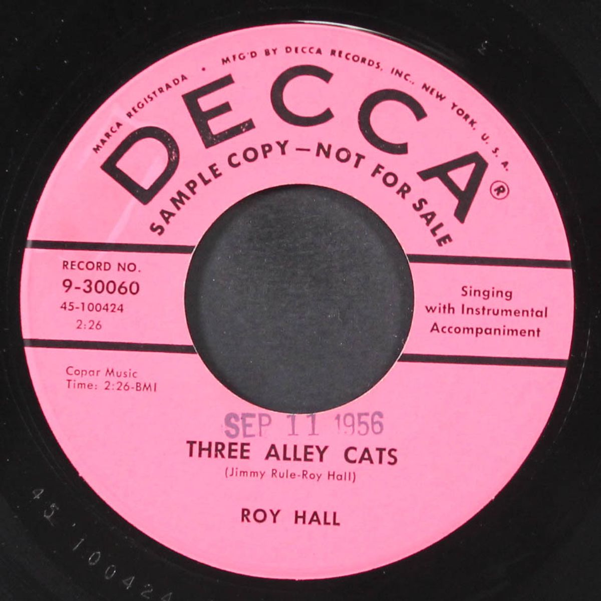 diggin' the boogie / three alley cats by ROY HALL