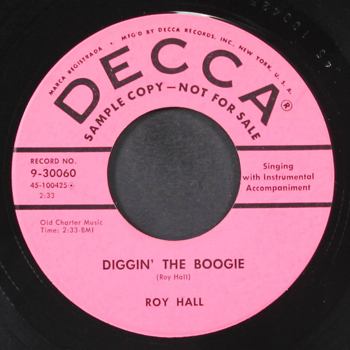 diggin' the boogie / three alley cats by ROY HALL