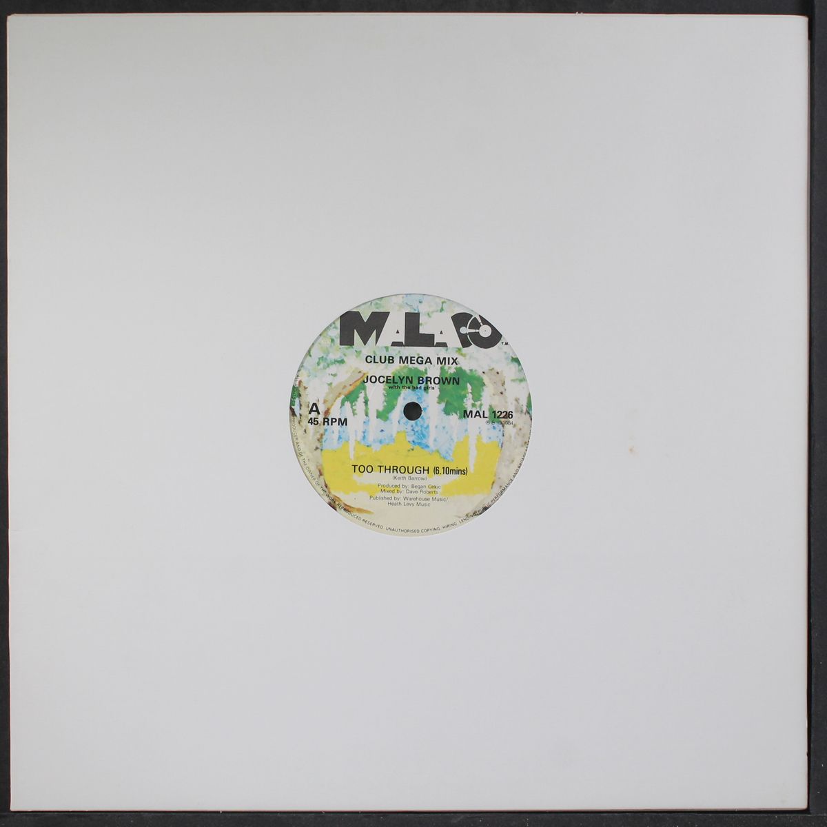 too through by JOCELYN BROWN