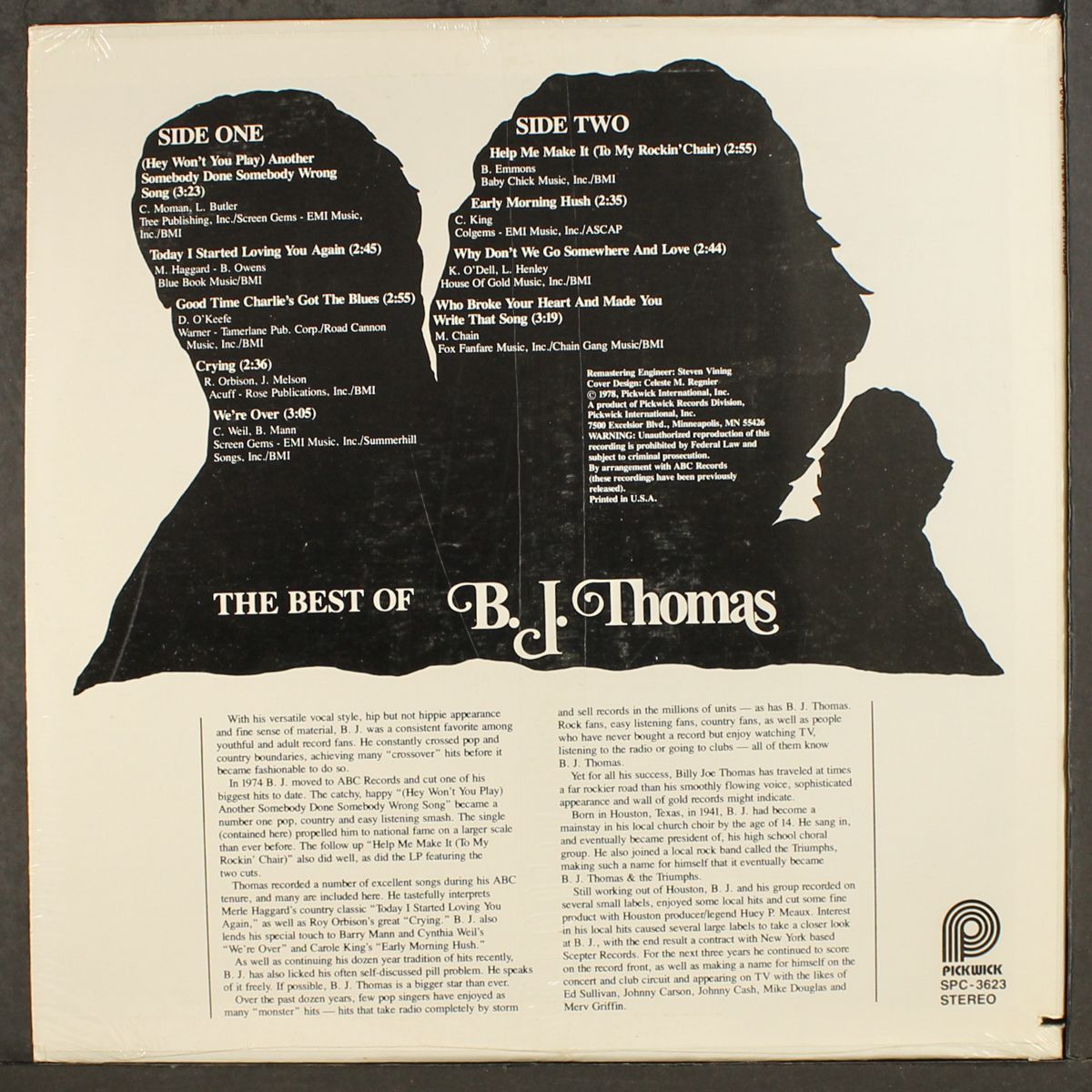 best of by B.J. THOMAS