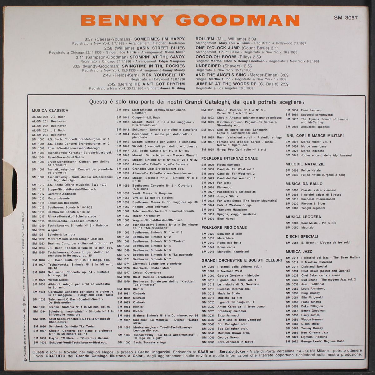 registrazione originale 1935-1939 by BENNY GOODMAN