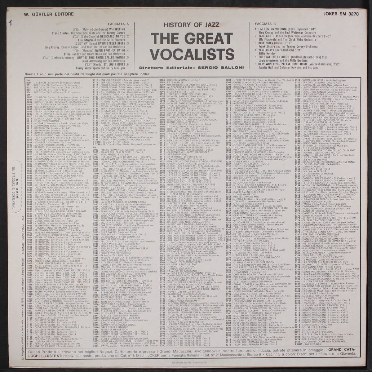 history of jazz: the great vocalists by VARIOUS