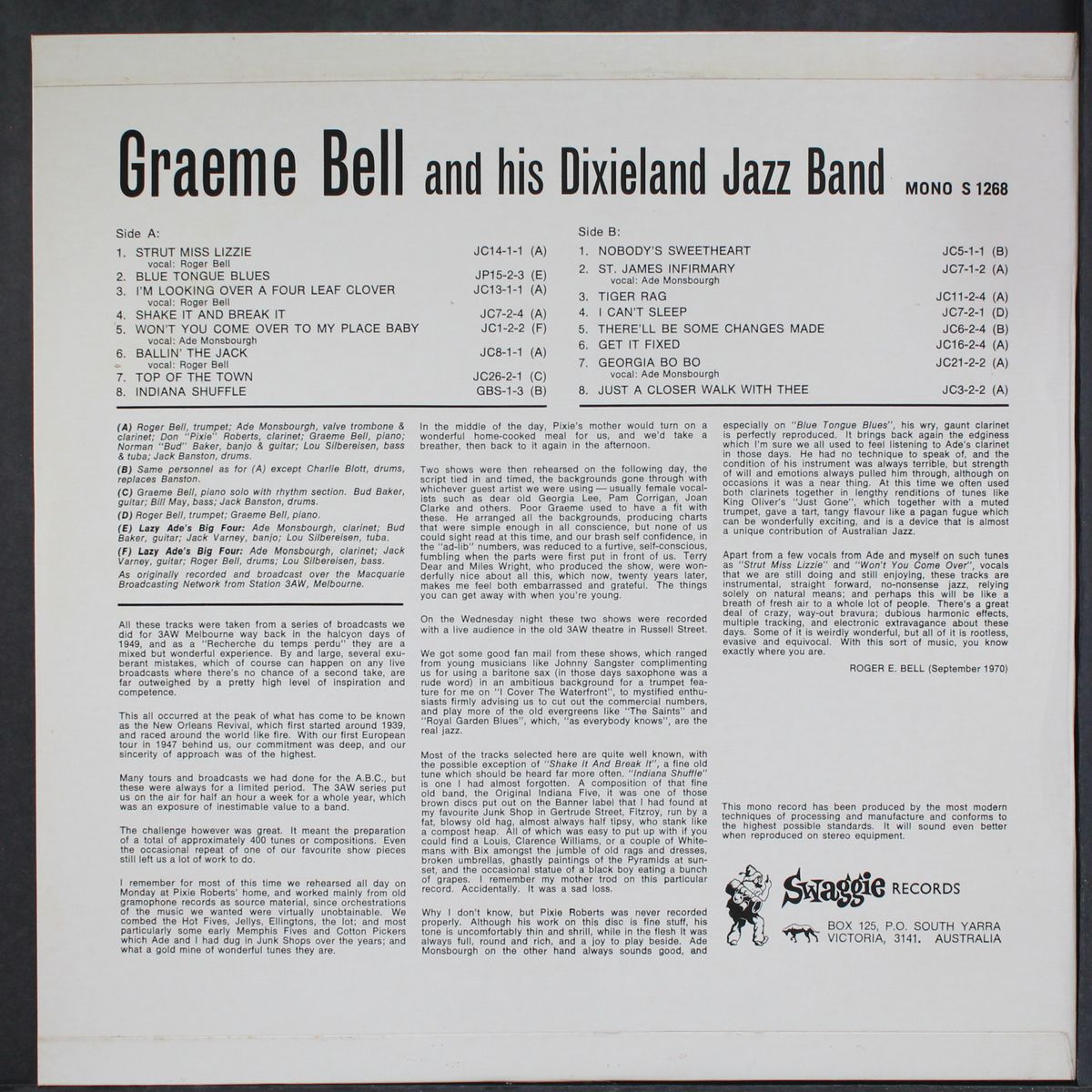 the jazz makers by GRAEME BELL
