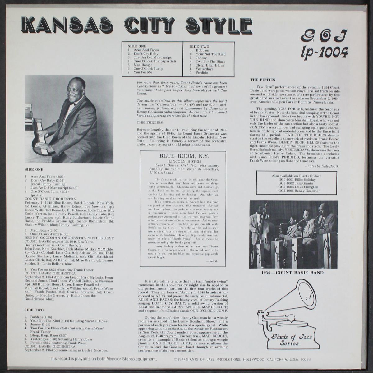 kansas city style by COUNT BASIE