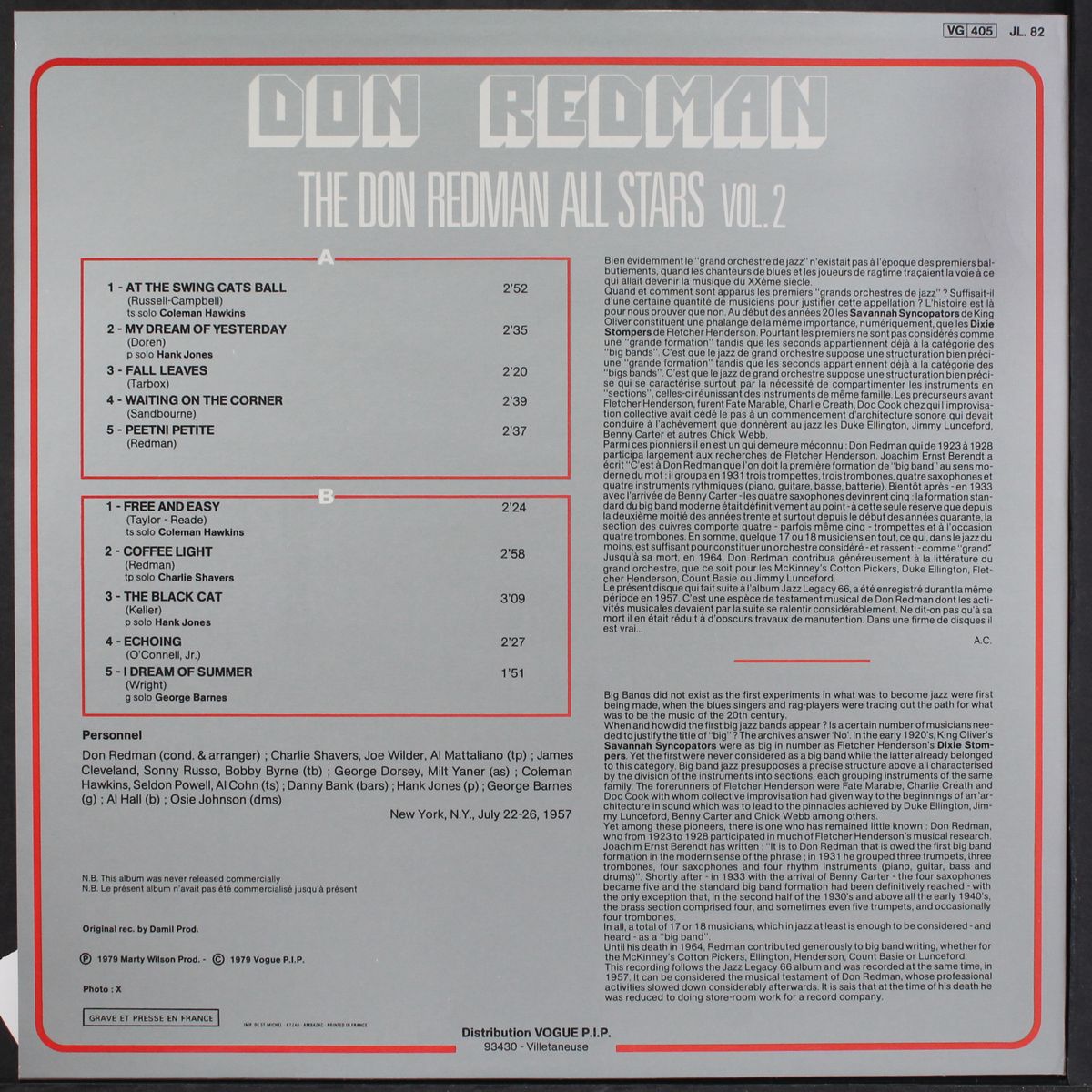 the don redman all-stars, vol. 2 by DON REDMAN