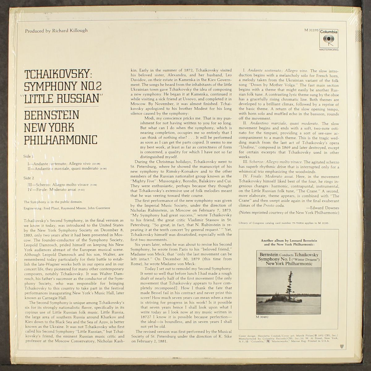 tchaikovsky: symphony no. 2 by LEONARD BERNSTEIN