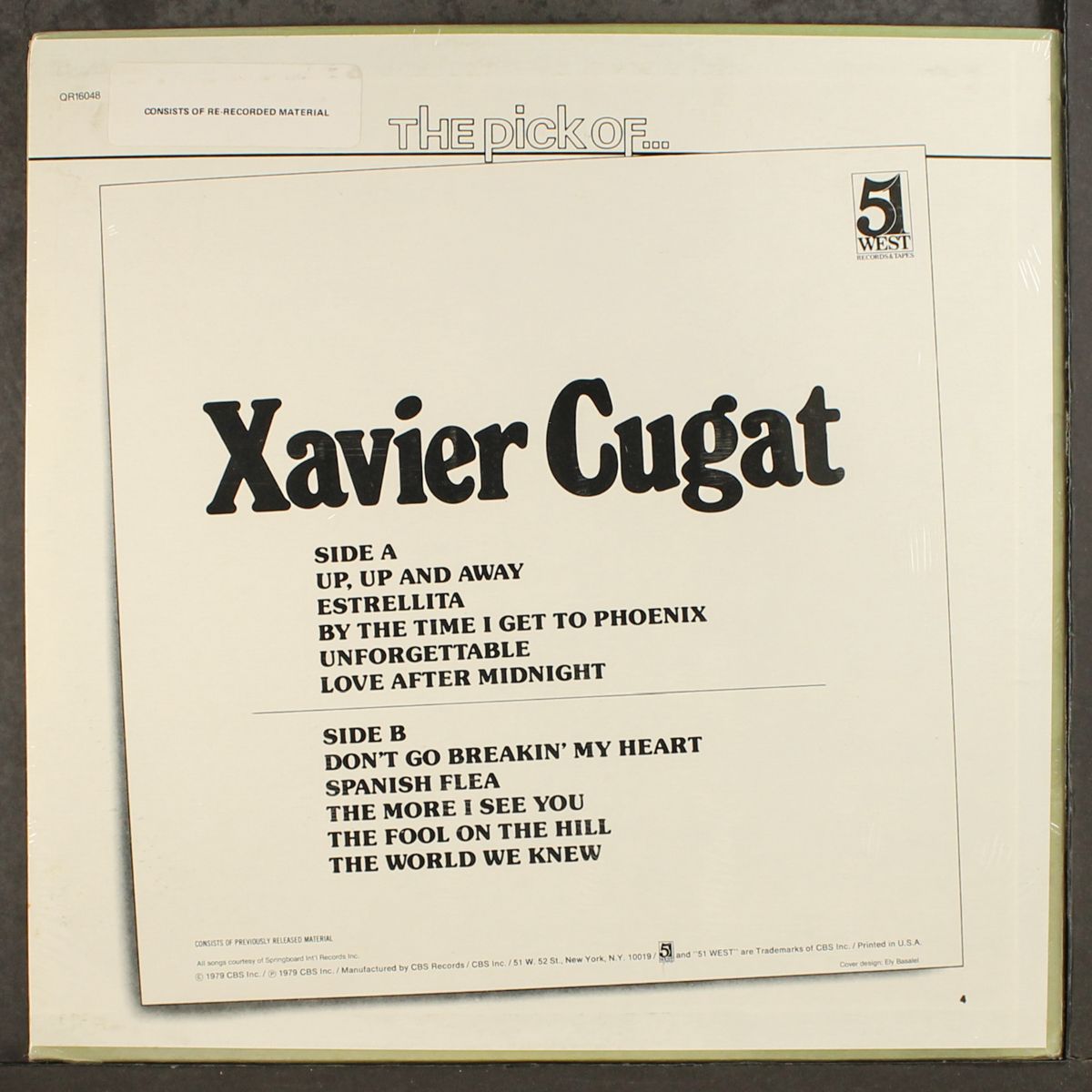 the pick of by XAVIER CUGAT