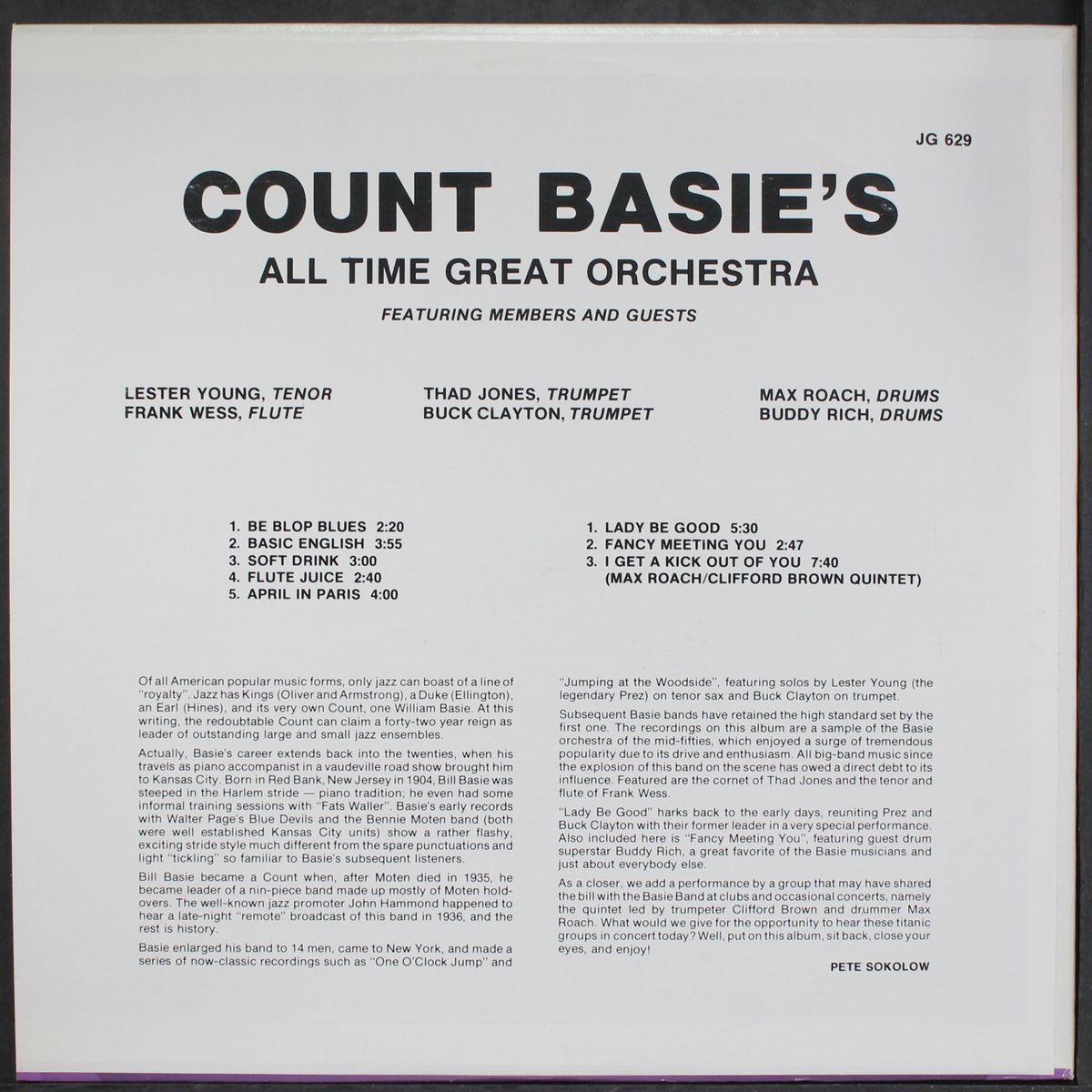 with his all-time great orchestra by COUNT BASIE