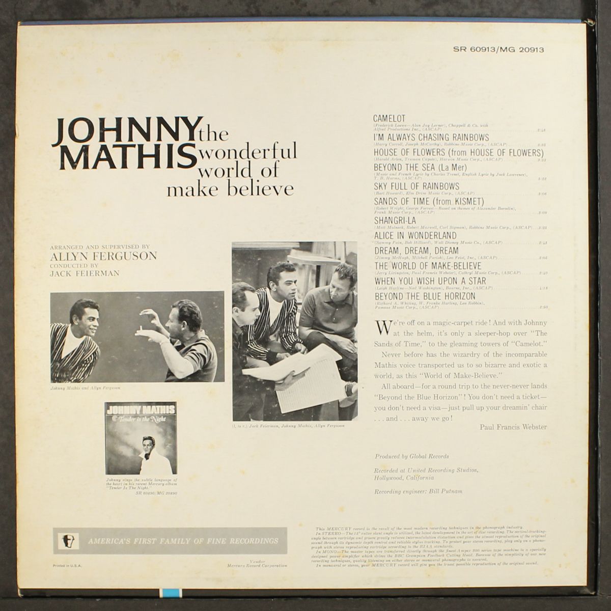 the wonderful world of make believe by JOHNNY MATHIS