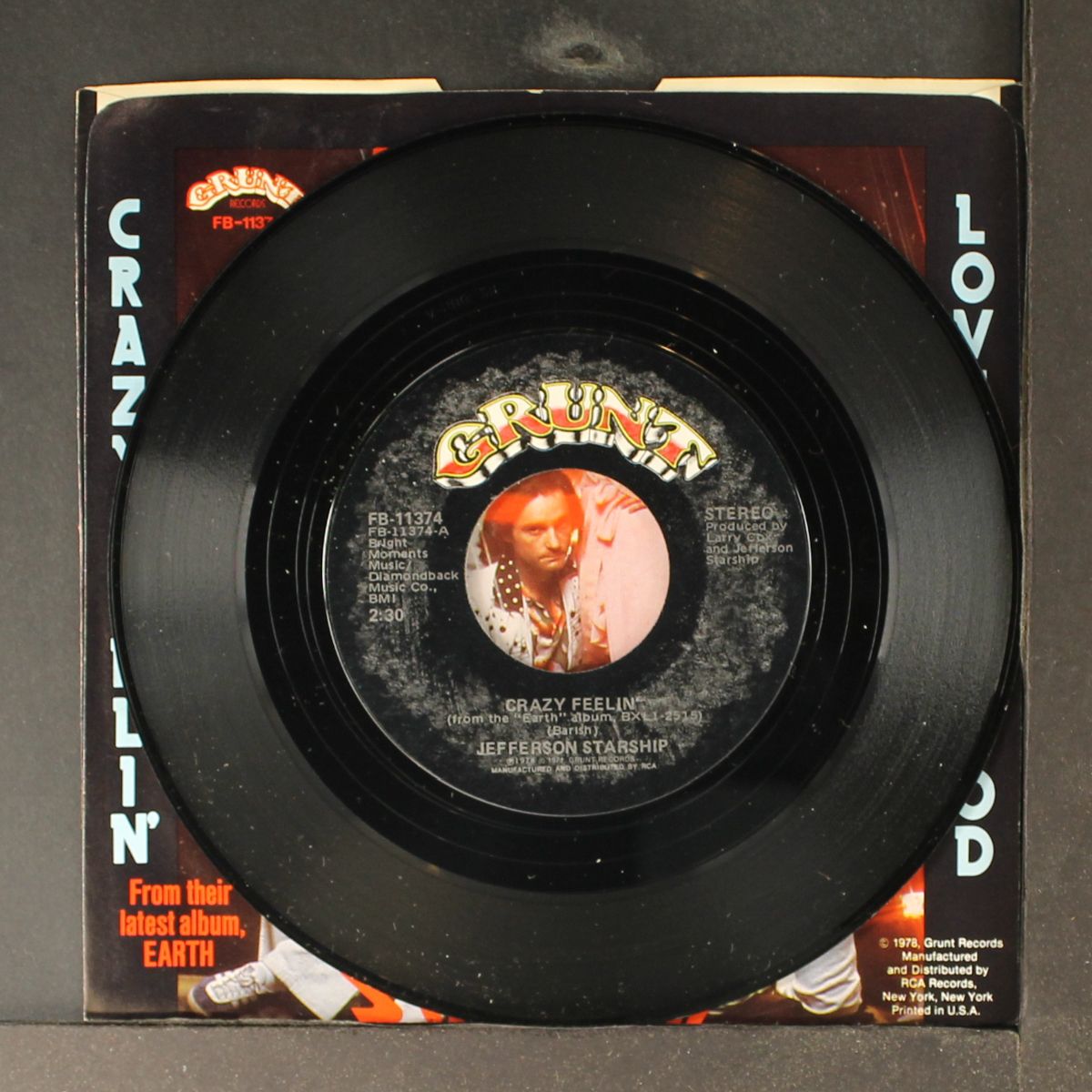 crazy feeling (short) / love too good by JEFFERSON STARSHIP