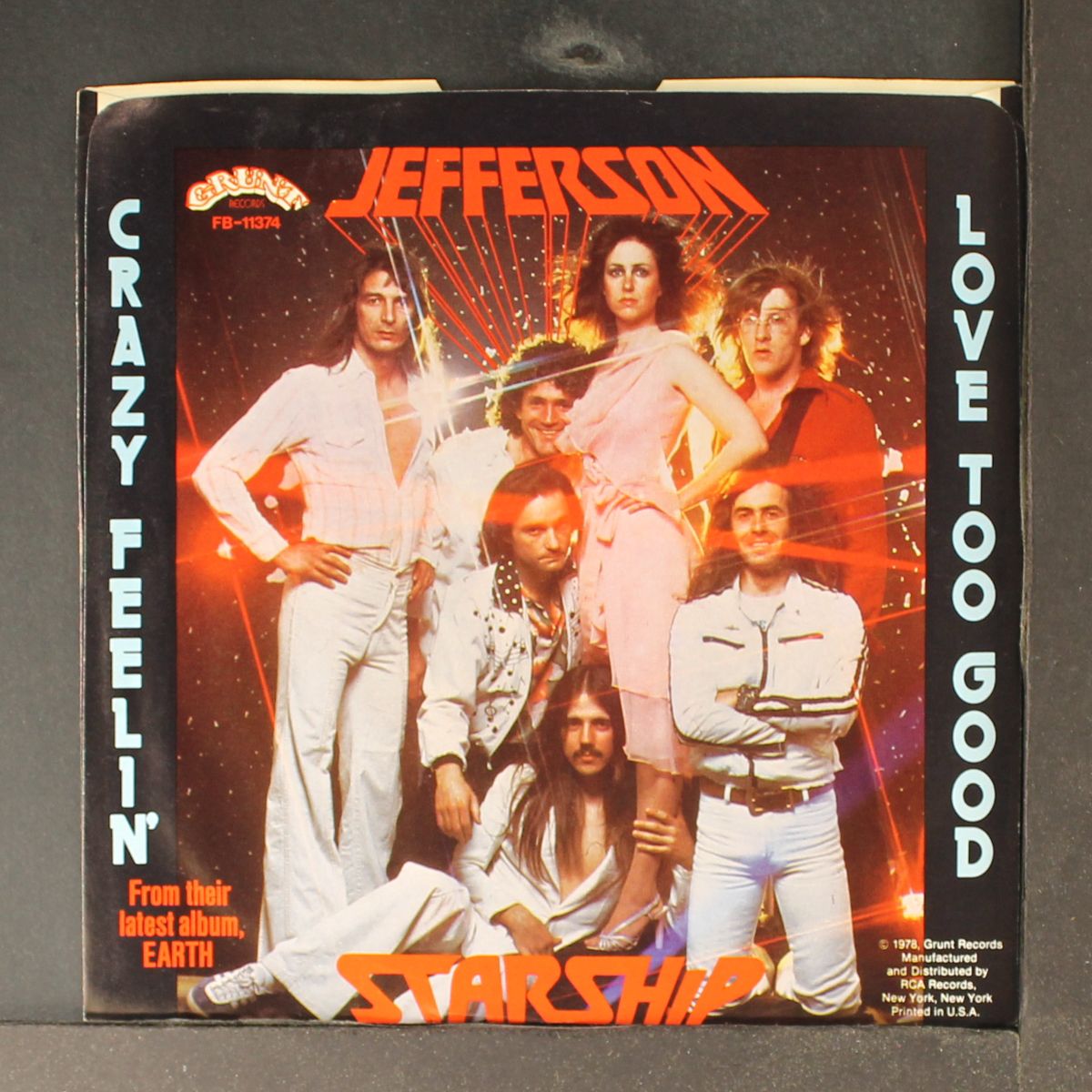 crazy feeling (short) / love too good by JEFFERSON STARSHIP
