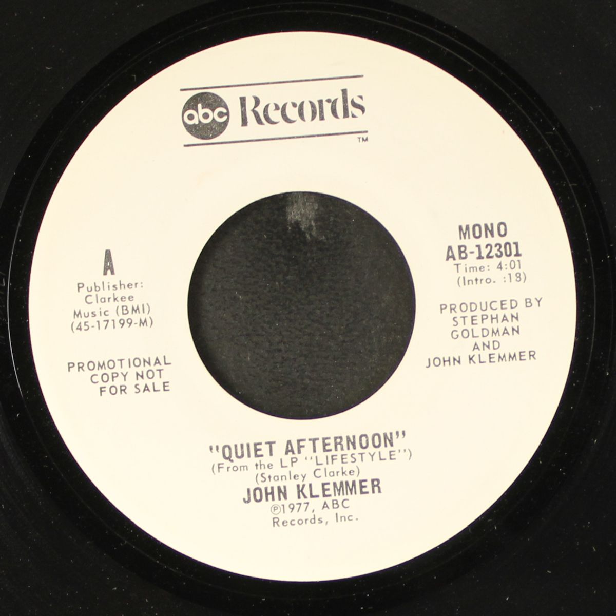 quiet afternoon / mono by JOHN KLEMMER