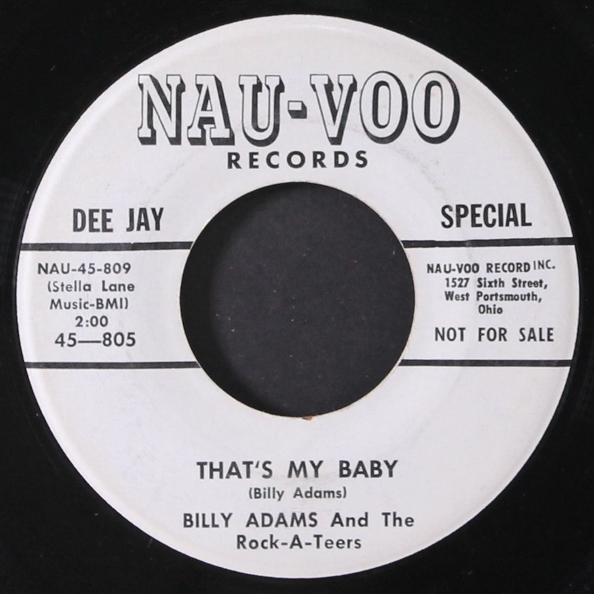 that's my baby / return of the all american boy by BILLY ADAMS