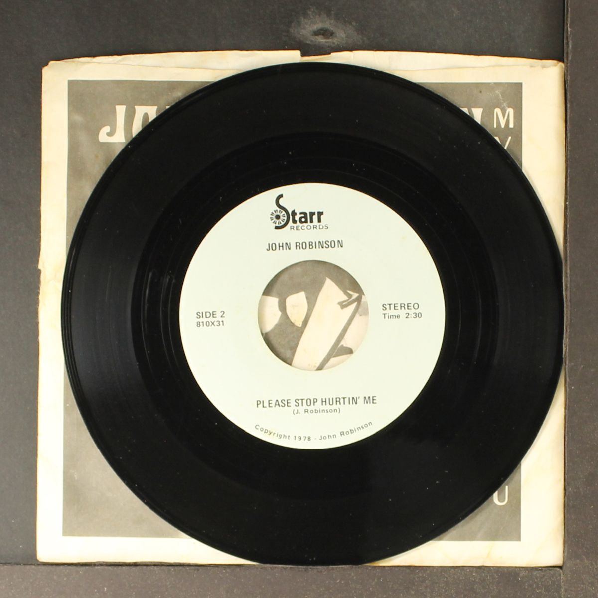 please stop hurtin' me by JOHN ROBINSON