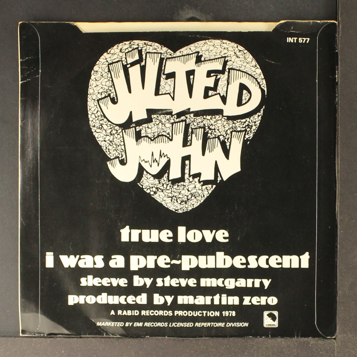 true love / i was a pre-pubescent by JILTED JOHN