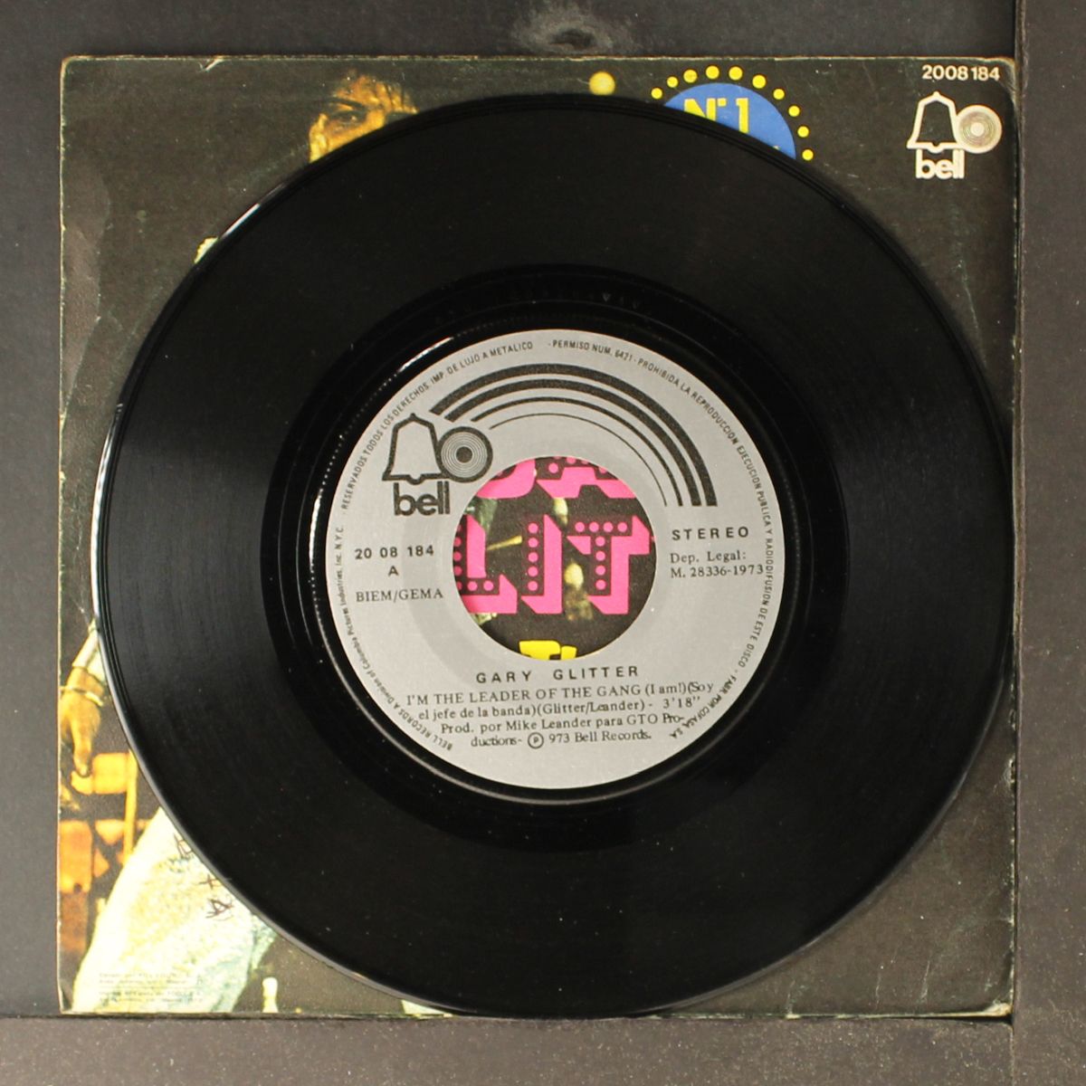 i'm the leader of the gang / just fancy that by GARY GLITTER