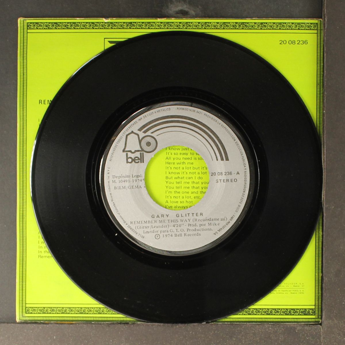 remember me this way by GARY GLITTER