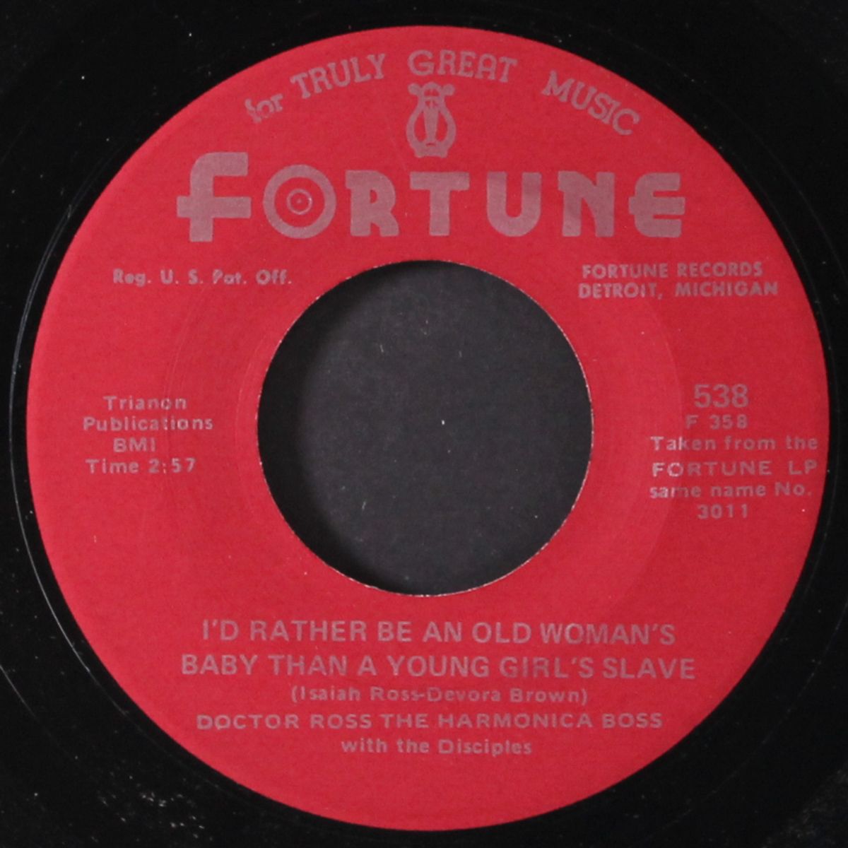 sugar mama / i'd rather be an old woman's baby than a young girl's slave by DOCTOR ROSS