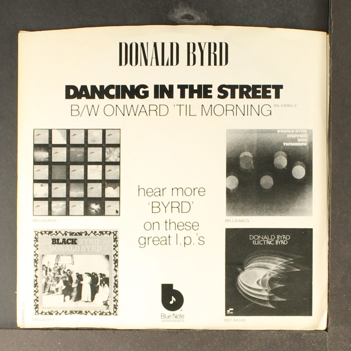 dancing in the street by DONALD BYRD