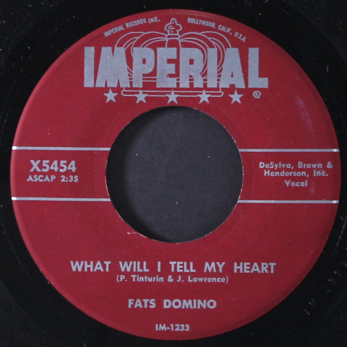 when i see you / what will i tell my heart by FATS DOMINO
