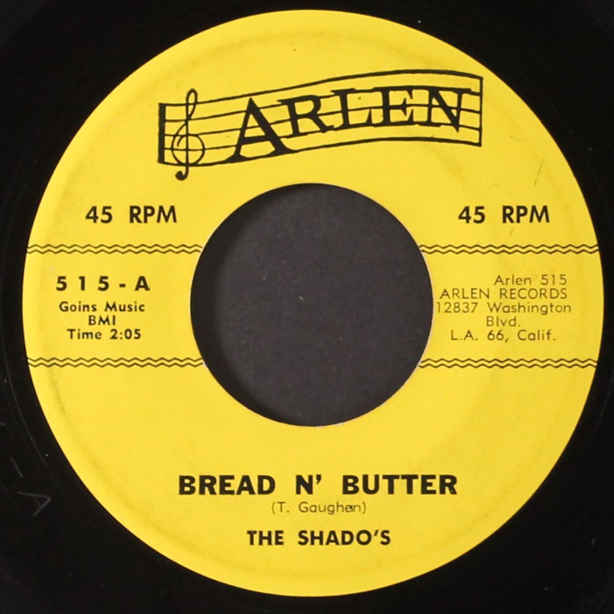 little miss surfer / bread n' butter by LARRY REED & SHADO'S
