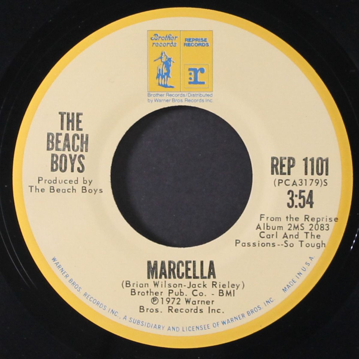 marcella / hold on dear brother by BEACH BOYS