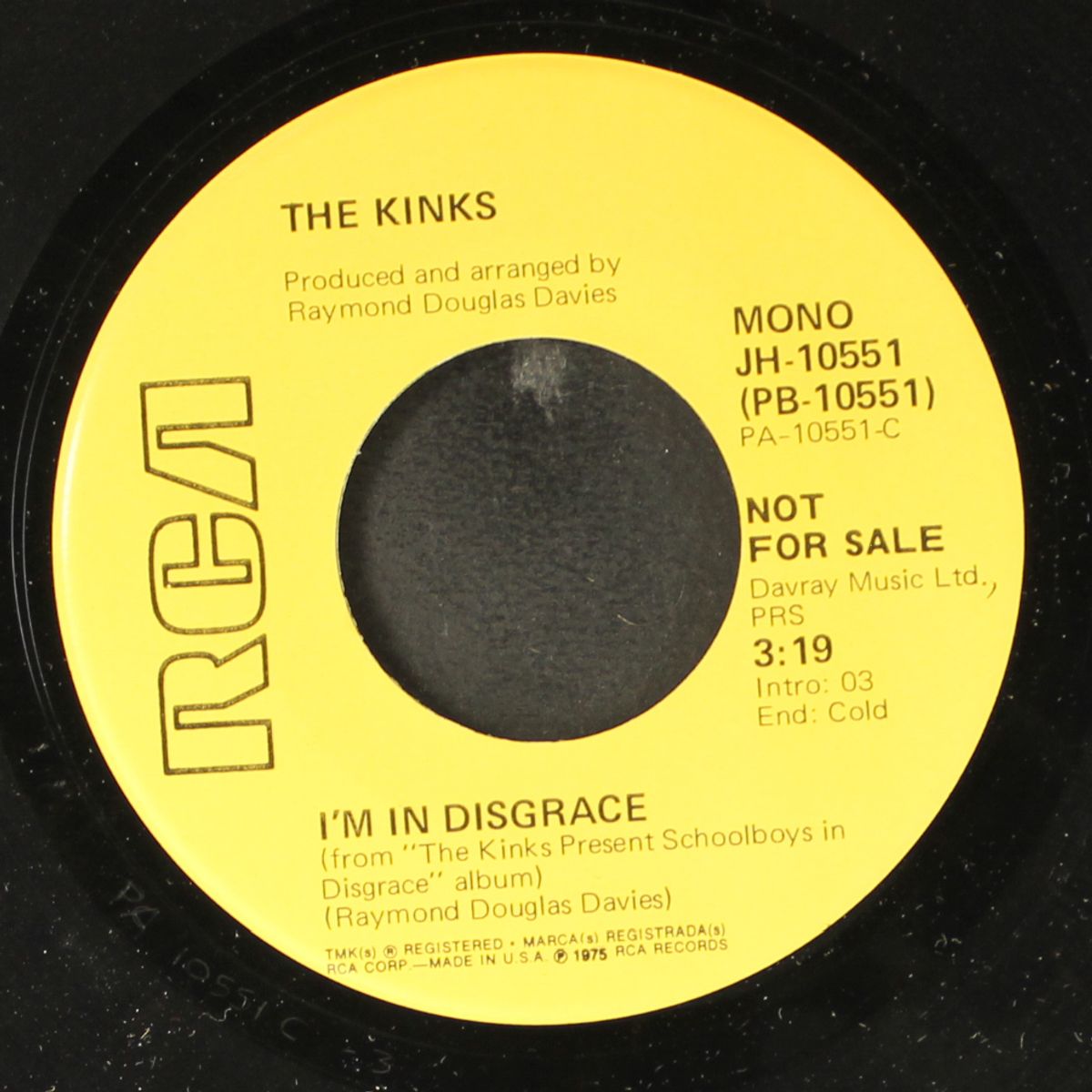i'm in disgrace / mono by KINKS