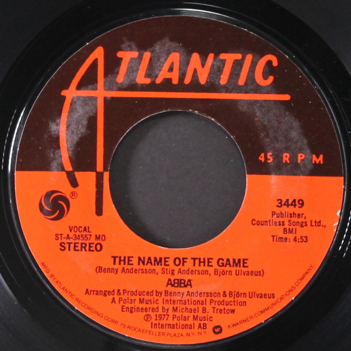 the name of the game / i wonder (departure) by ABBA