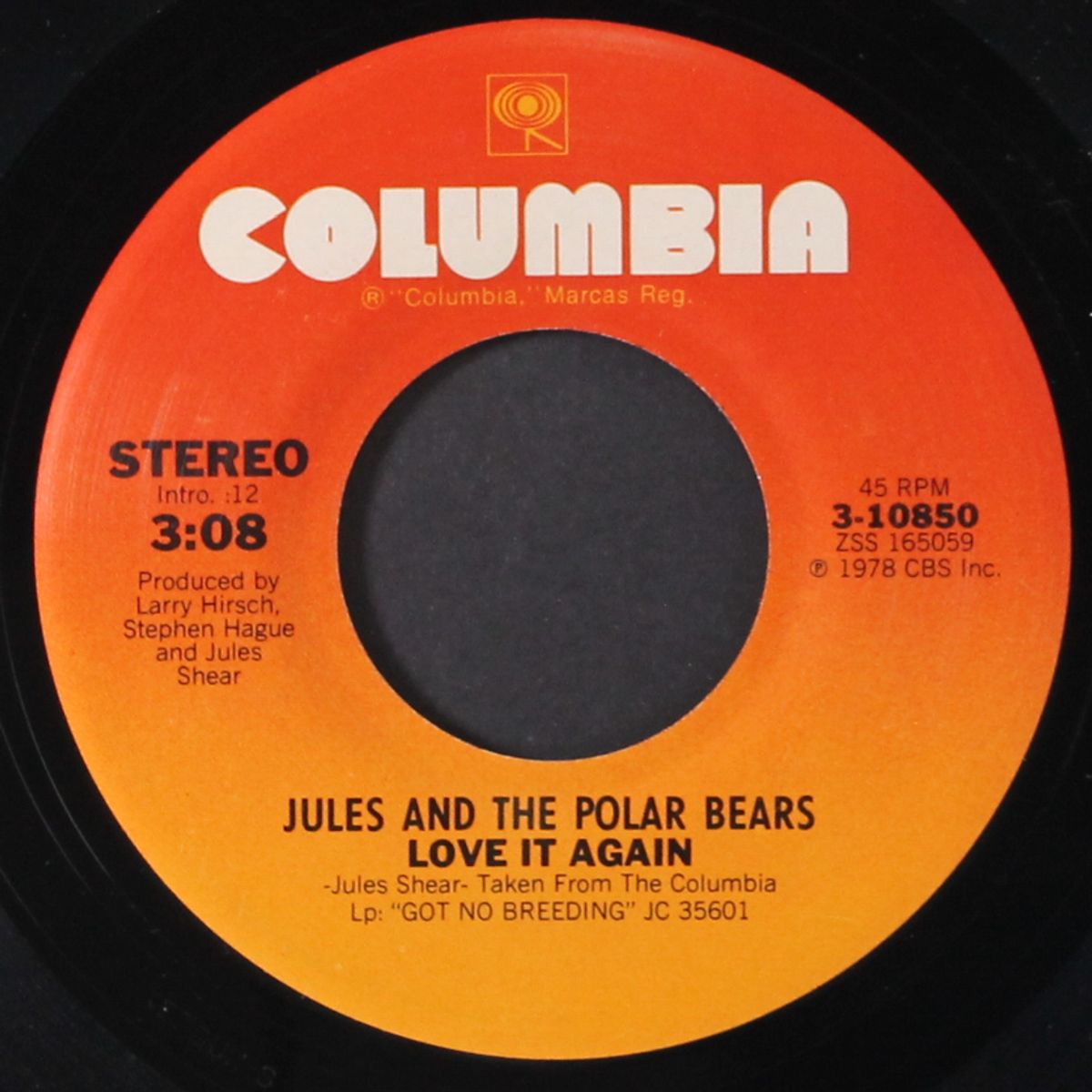 you just don't wanna know / love it again by JULES & THE POLAR BEARS