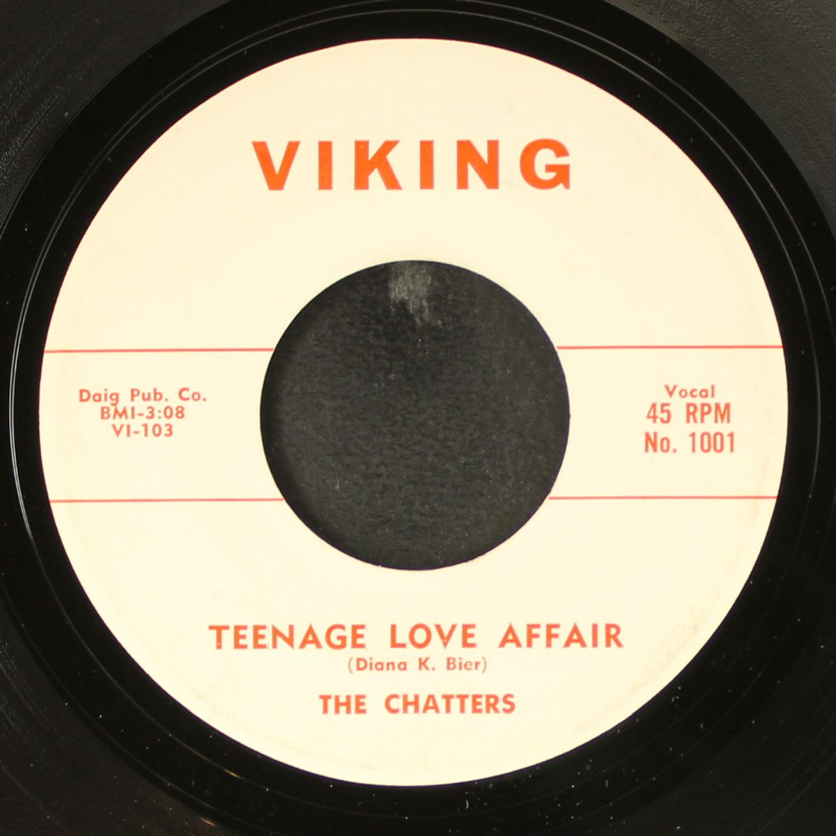 teenage love affair / my darling one by CHATTERS