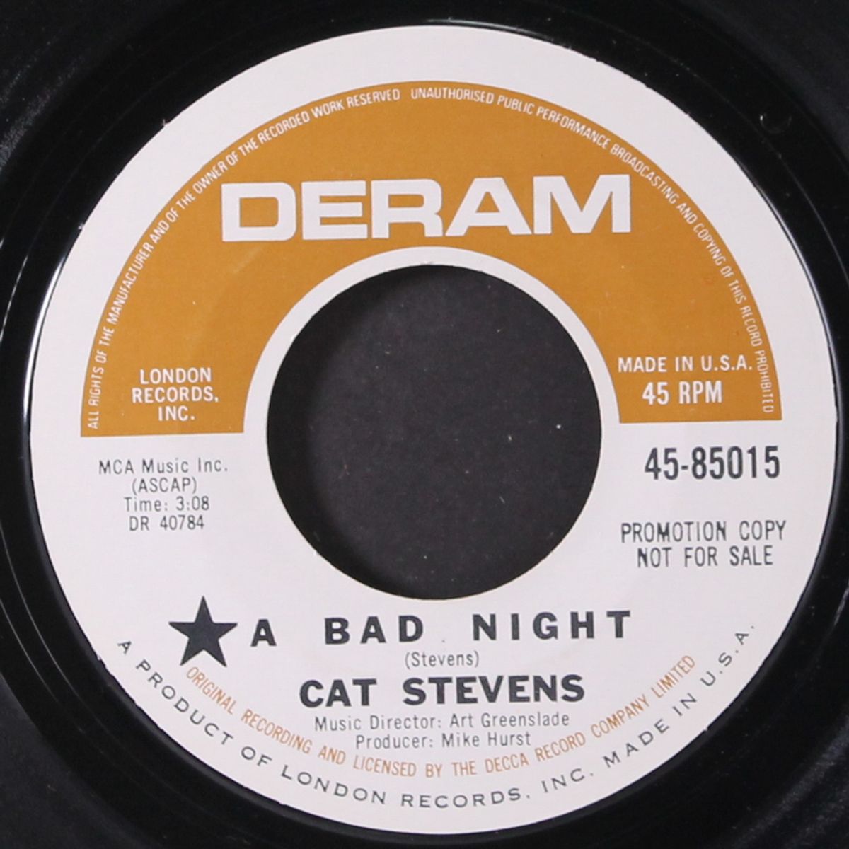 a bad night / laughing apple by CAT STEVENS