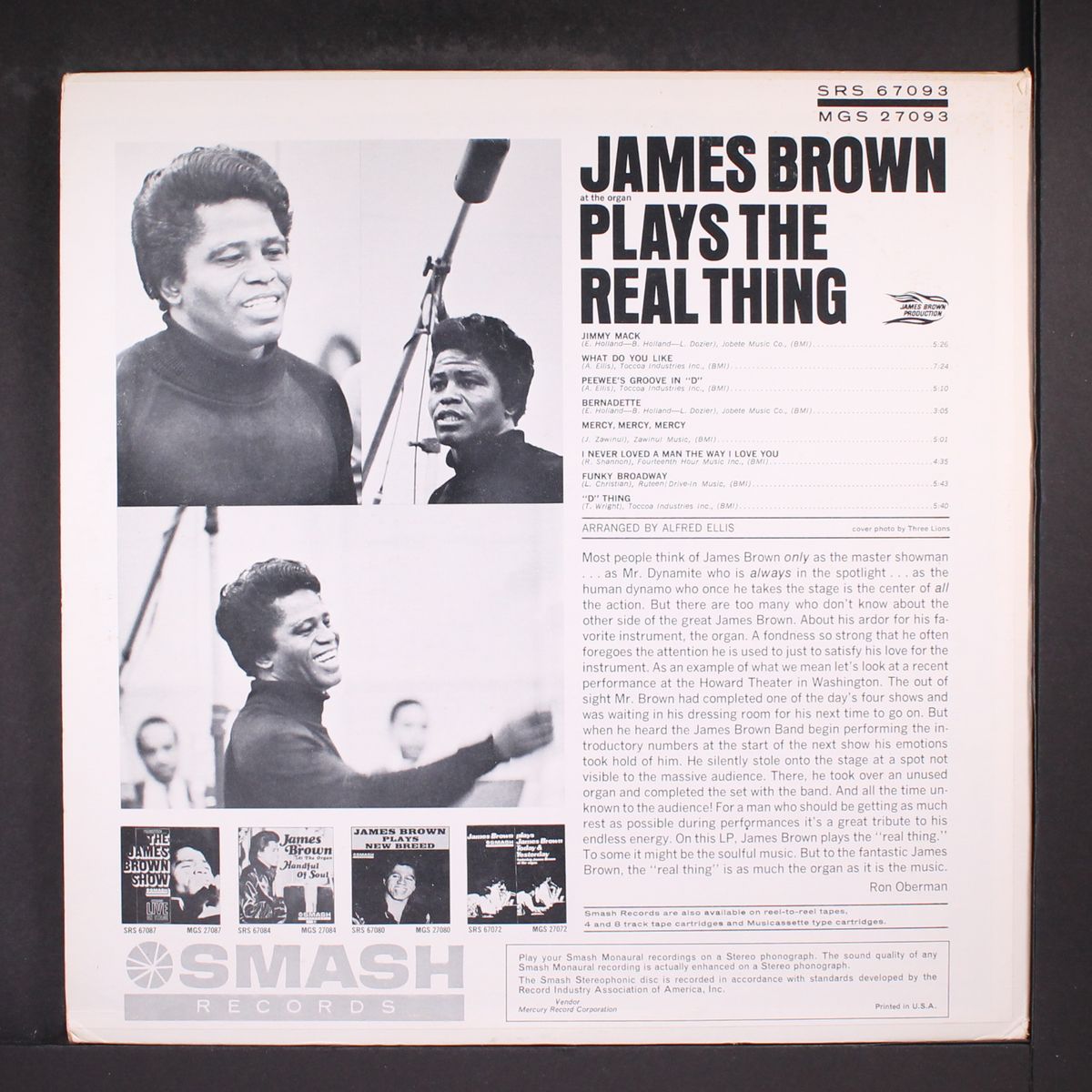 plays the real thing by JAMES BROWN